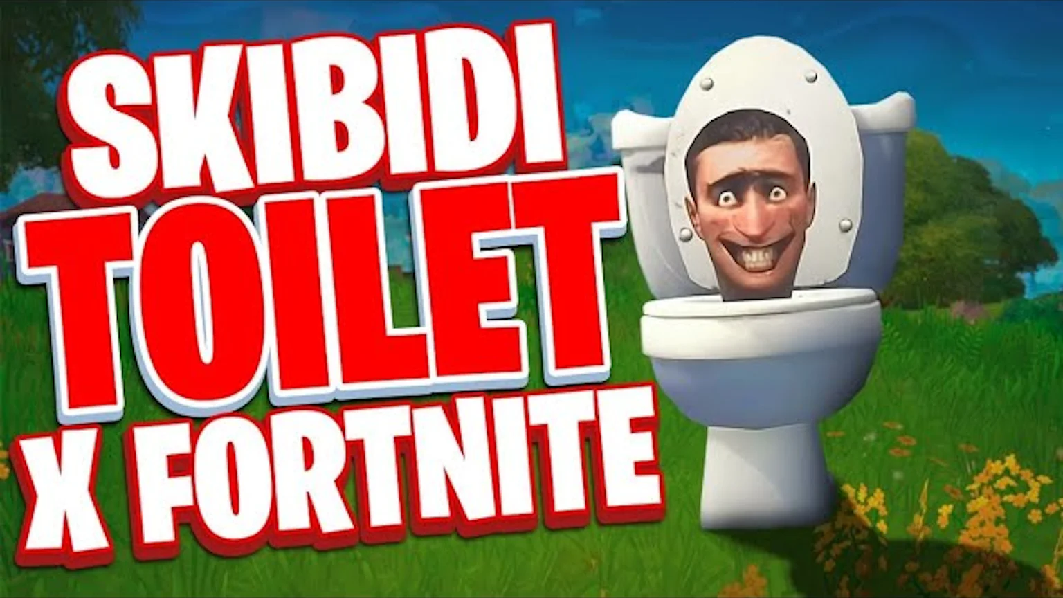 Skibidi Toilet in Fortnite Art