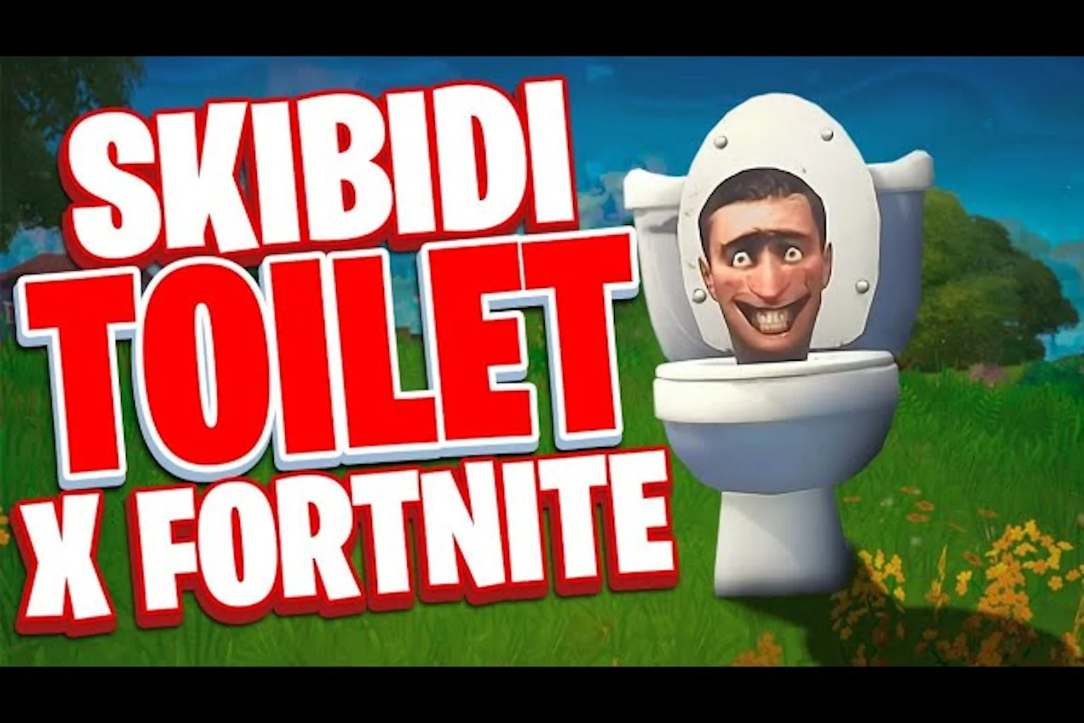 Skibidi Toilet in Fortnite Art