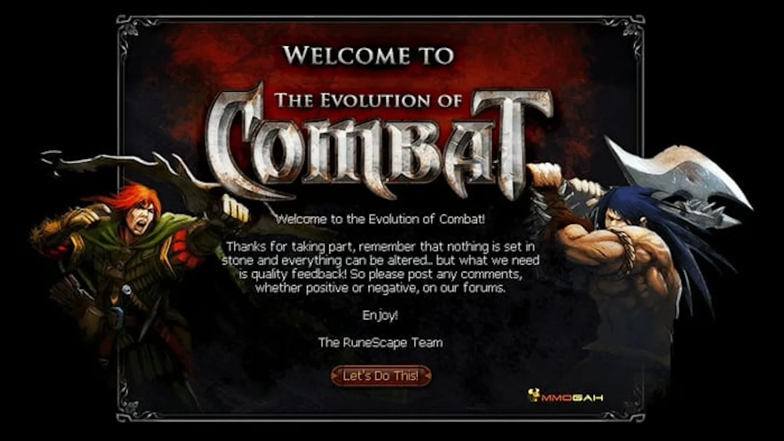 RuneScape 3 EOC Evolution of Combat Art