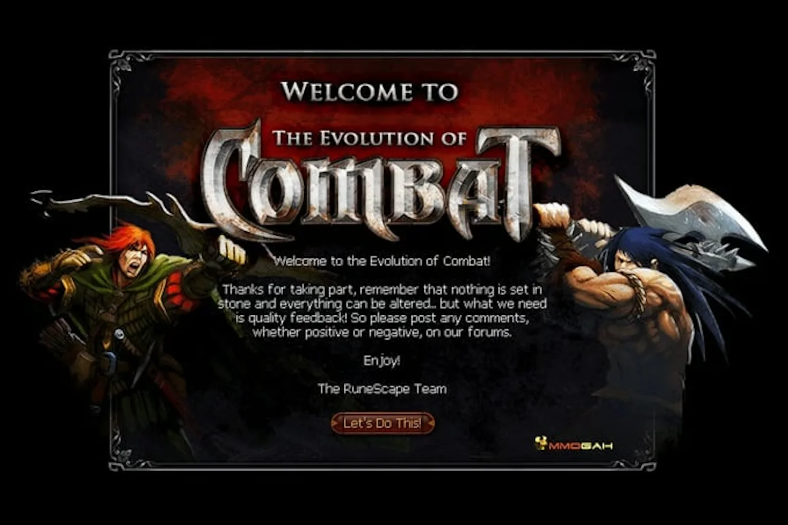 RuneScape 3 EOC Evolution of Combat Art