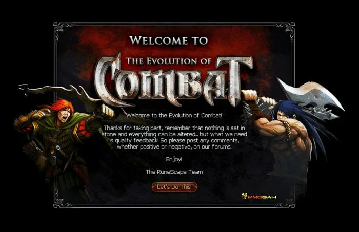 RuneScape 3 EOC Evolution of Combat Art