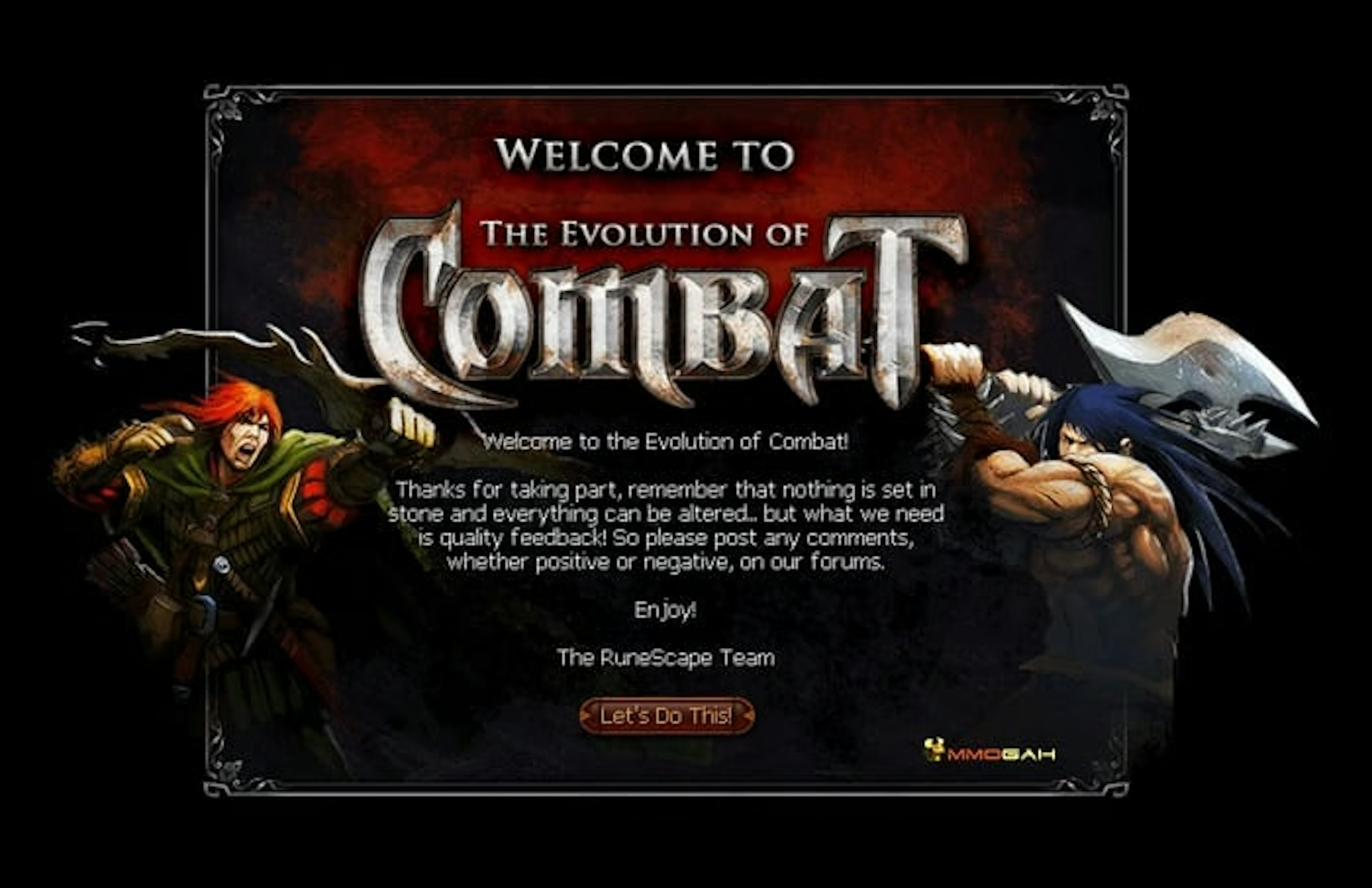 RuneScape 3 EOC Evolution of Combat Art