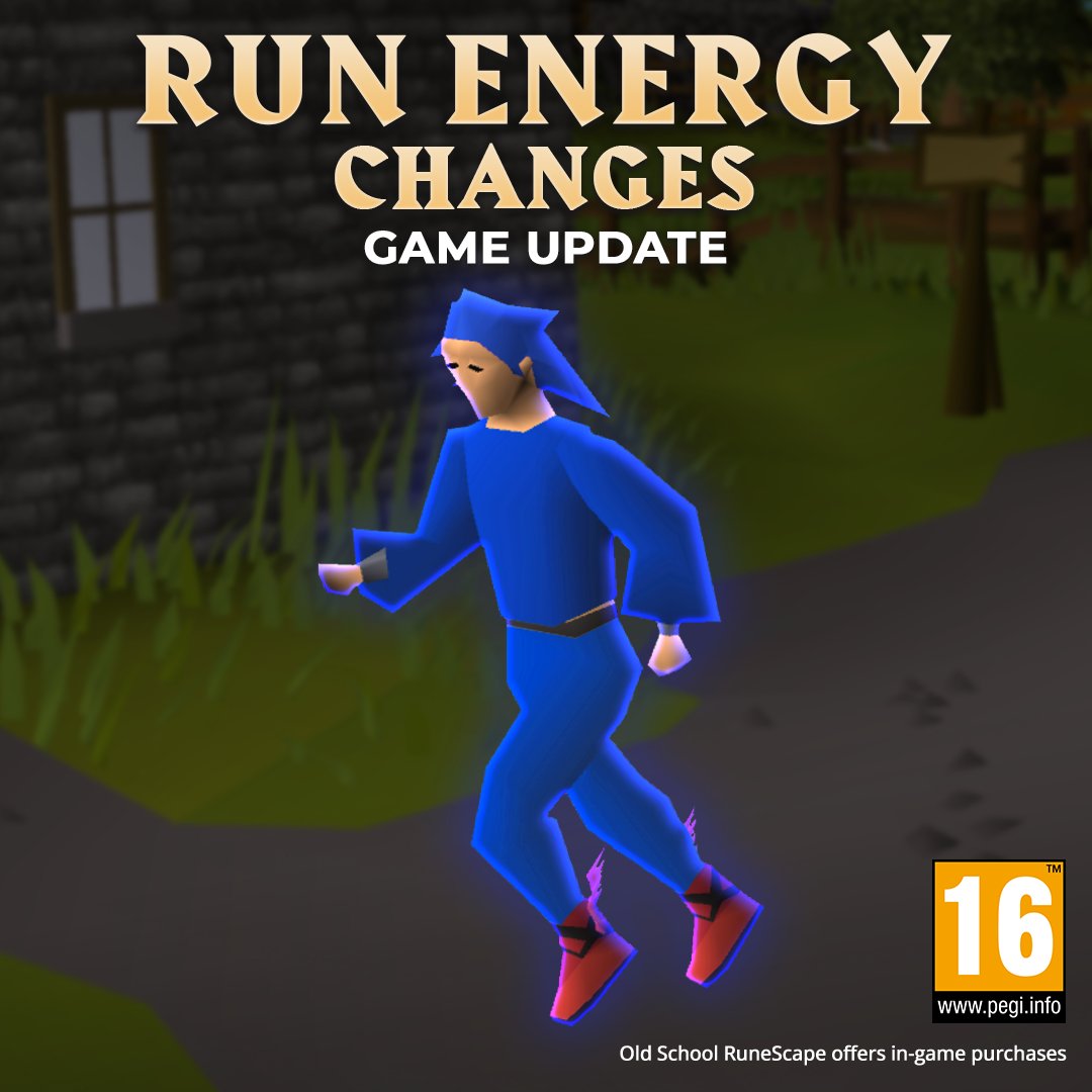 OSRS man running art