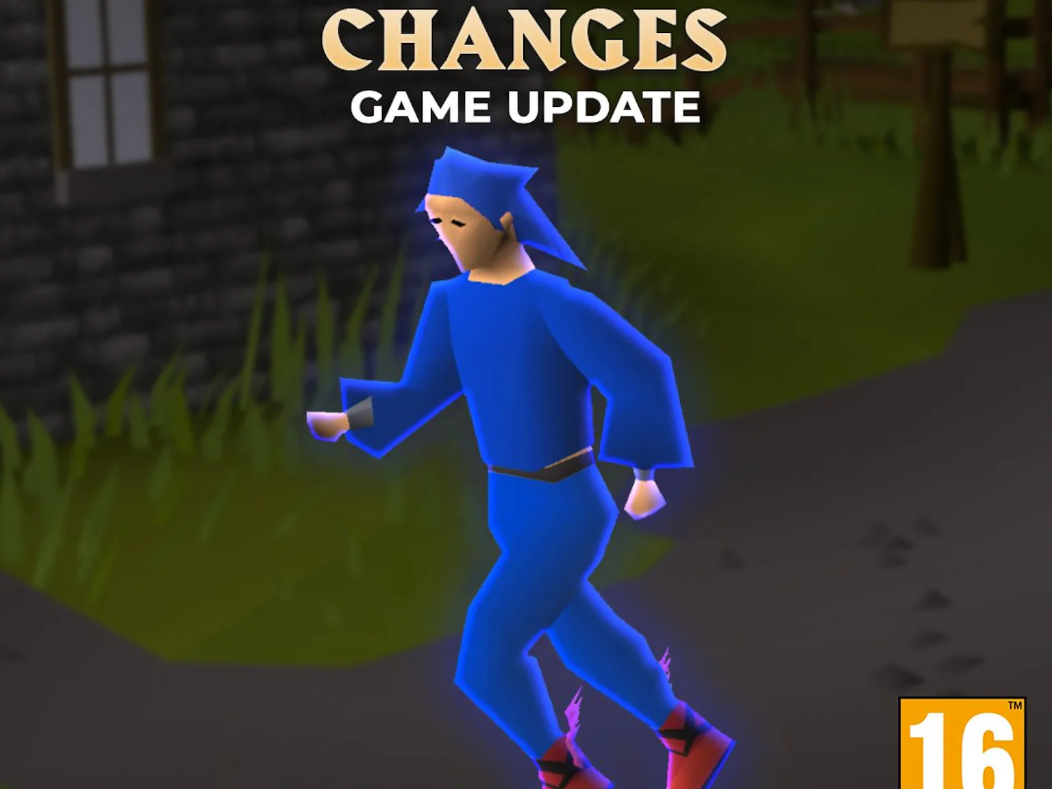 OSRS man running art