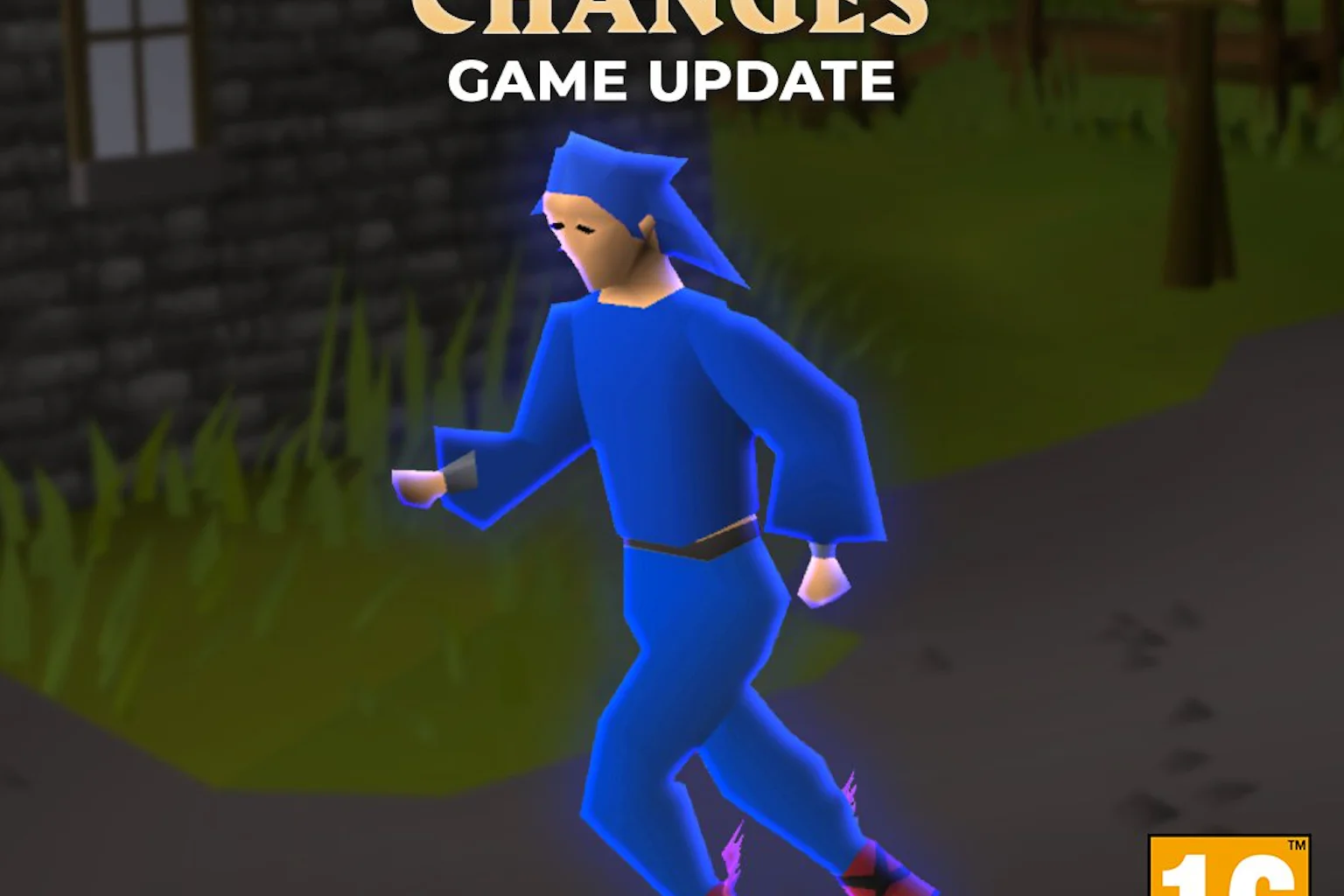 OSRS man running art