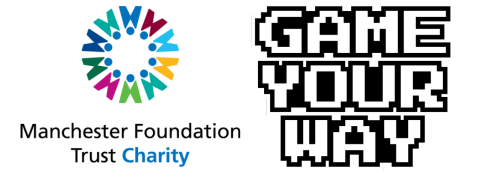 combined Manchester Foundation Trust charity and Game Your way logo combination