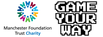 combined Manchester Foundation Trust charity and Game Your way logo combination