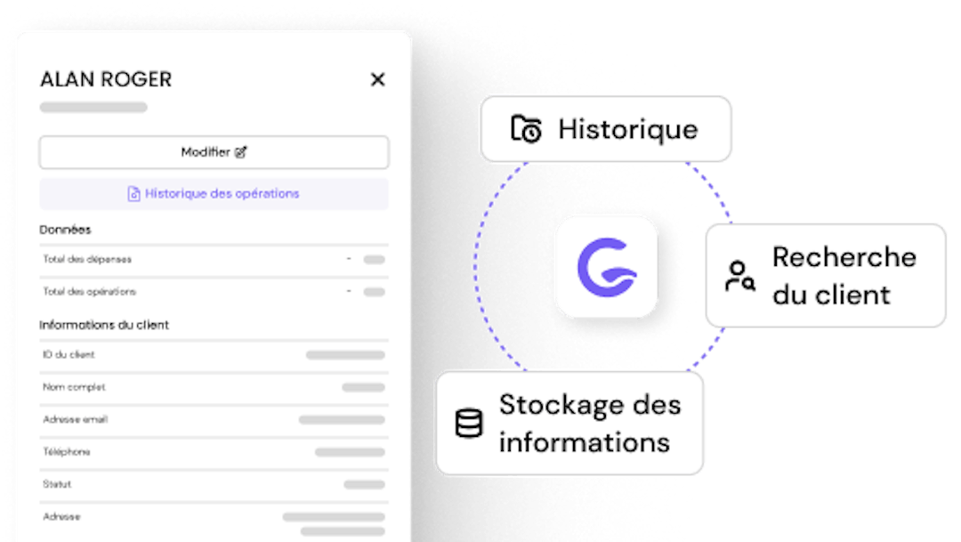 Les données de vos clients stockées et centralisées