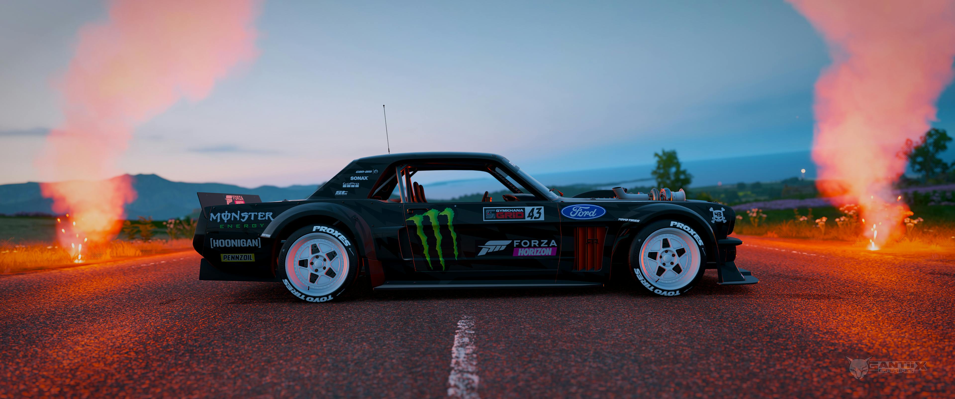 Hoonigan Ford "Hoonicorn" Mustang side view