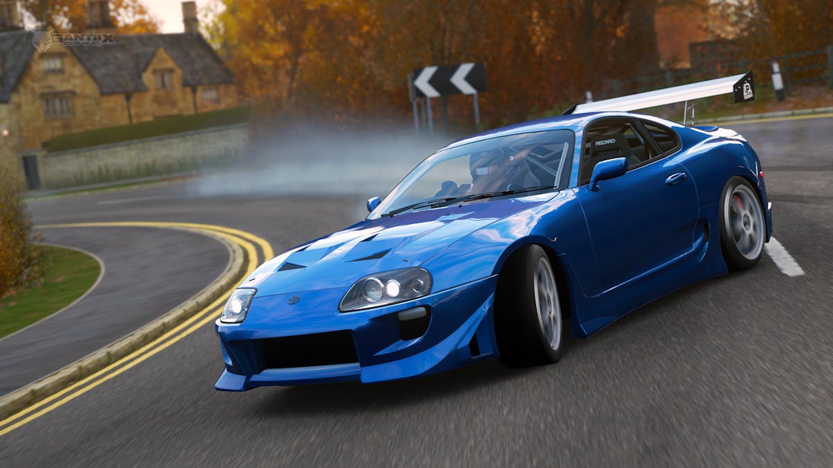 Toyota Supra RZ drifting