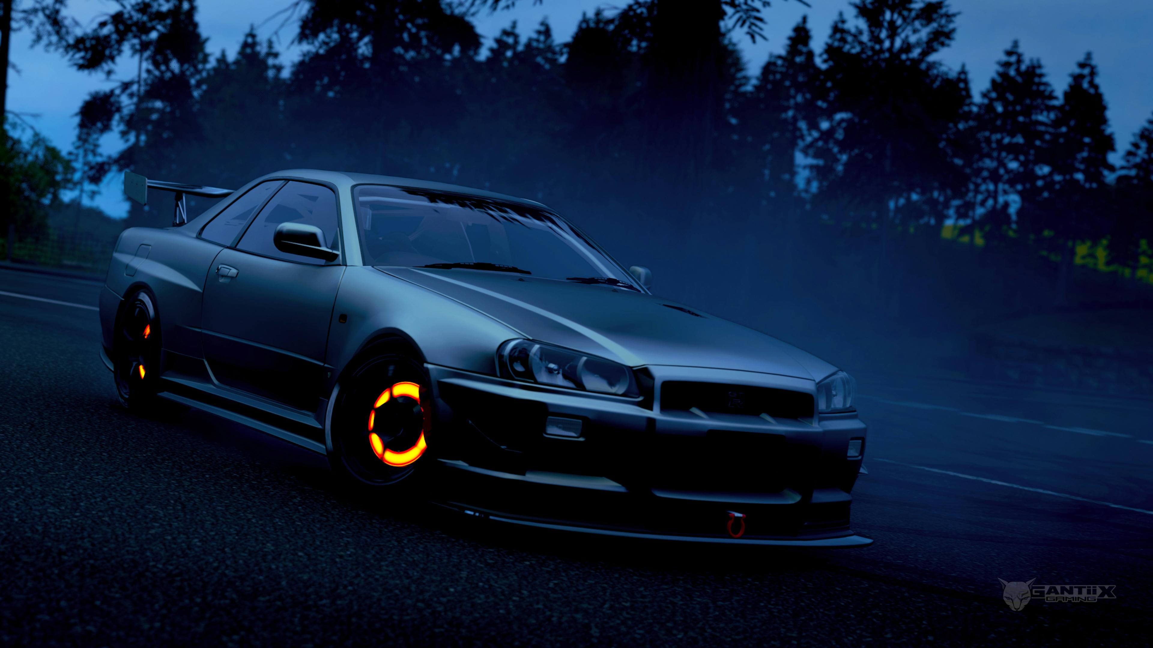 Nissan Skyline GT-R V-Spec II with hot brakes