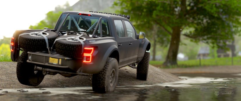 Ford F-150 Prerunner DeBerti Design in river