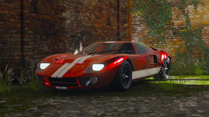 Ford GT40 Mk I in barn