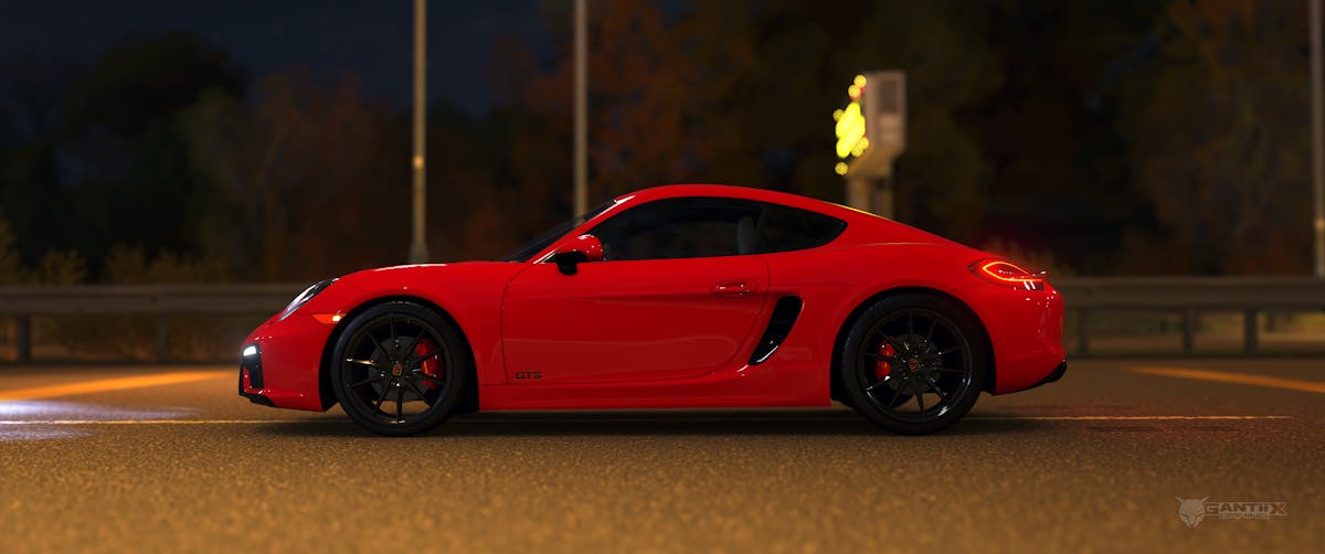 Porsche Cayman GTS 2015 side