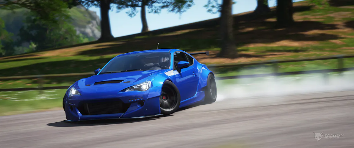 Subaru BRZ drifting