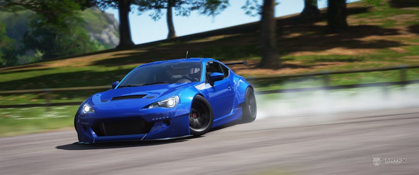 Subaru BRZ drifting