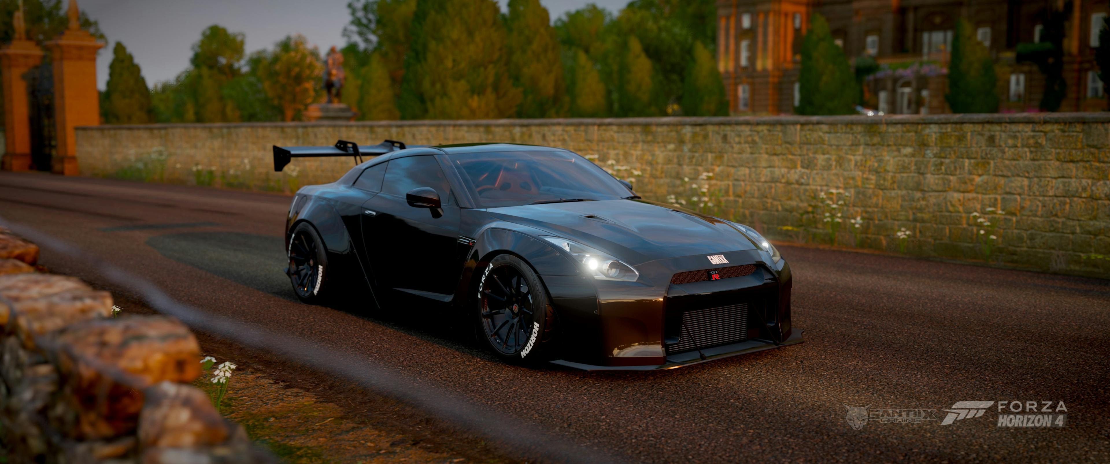 Nissan GT-R Black Edition Horizon Liberty Walk mansion