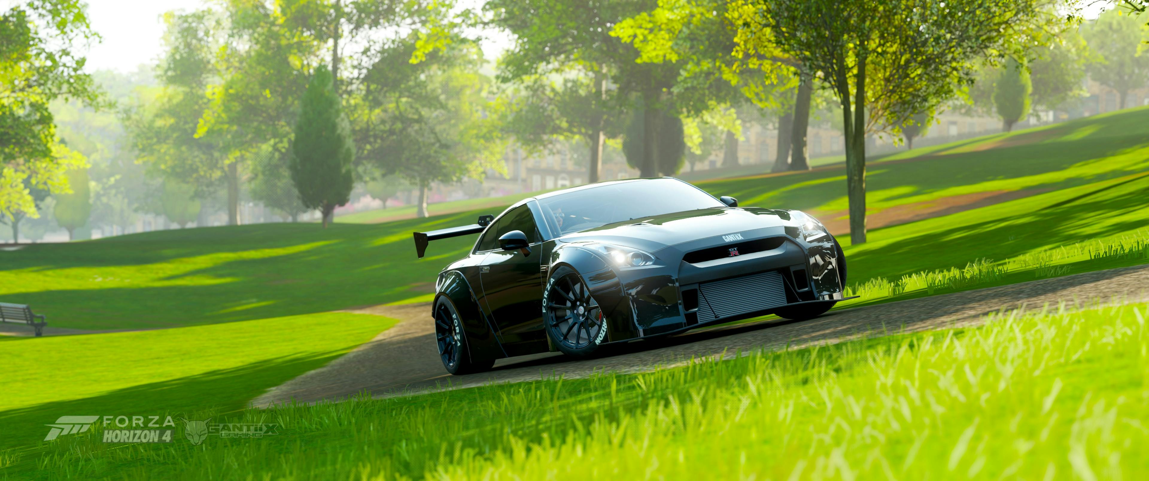 Nissan GT-R Black Edition Horizon Liberty Walk park