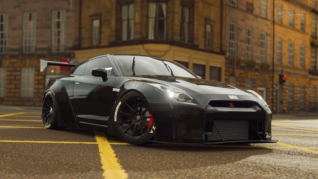 Nissan GT-R Black edition at Edinburgh