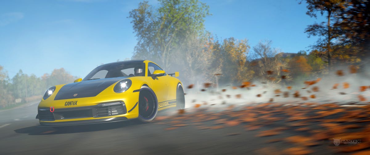 Porsche 911 Carrera S drifting