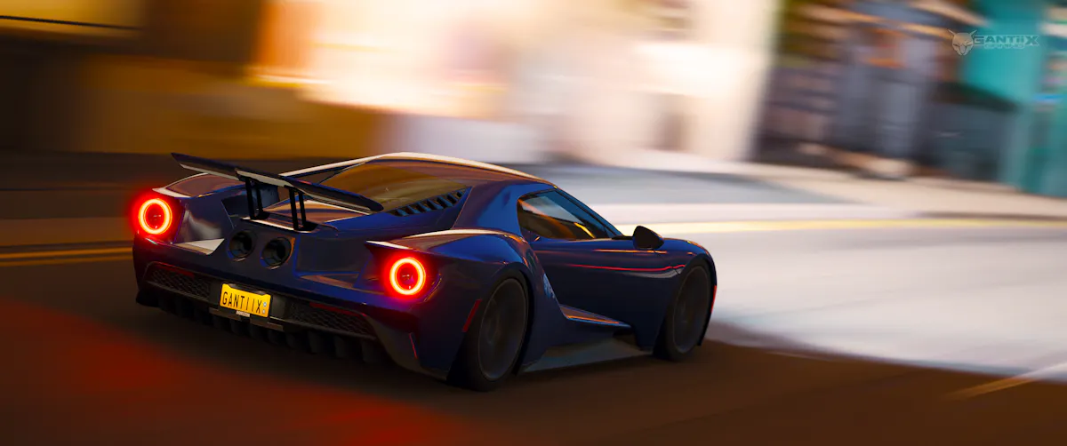 Ford GT 2017 speeding
