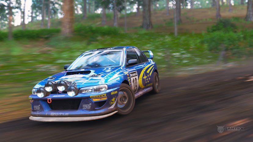 Subaru Impreza 22B STi forest