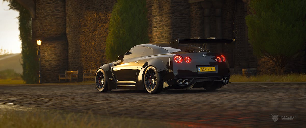 Nissan GT-R Black Edition Horizon Liberty Walk fortune island