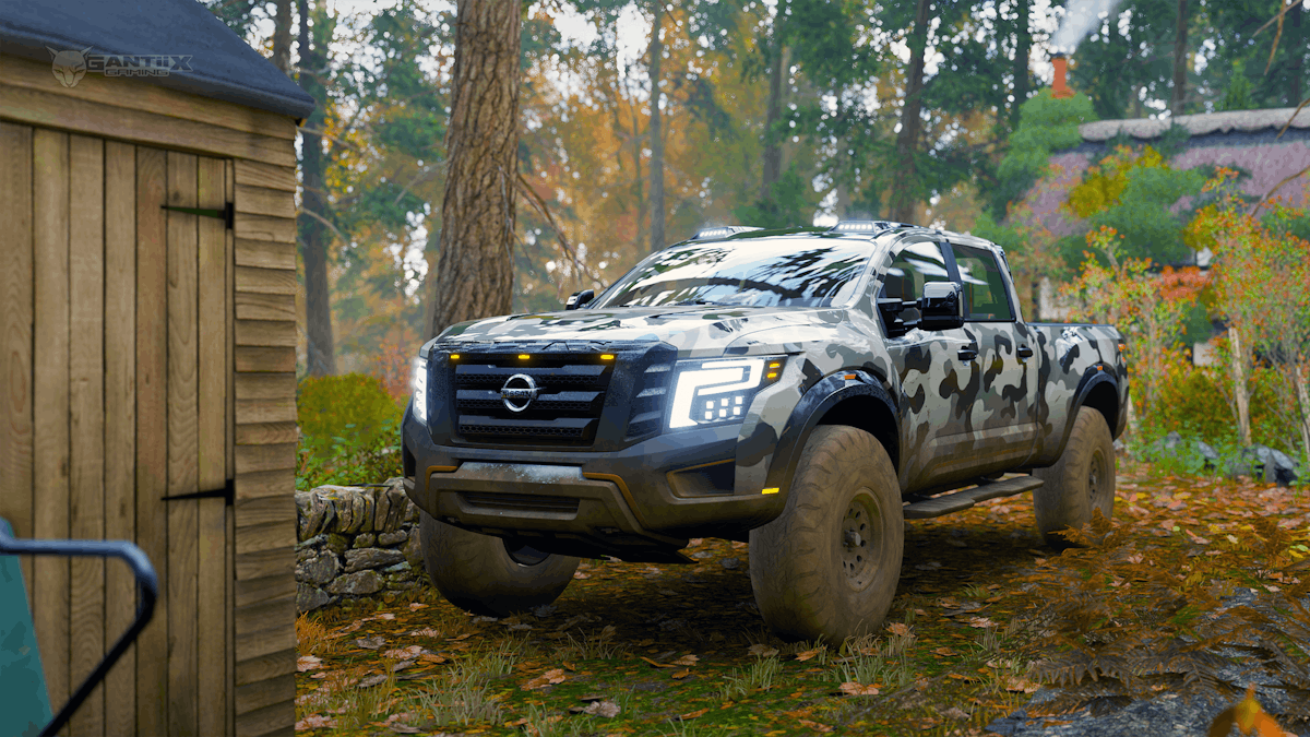 Nissan TITAN Warrior Concept in the woods