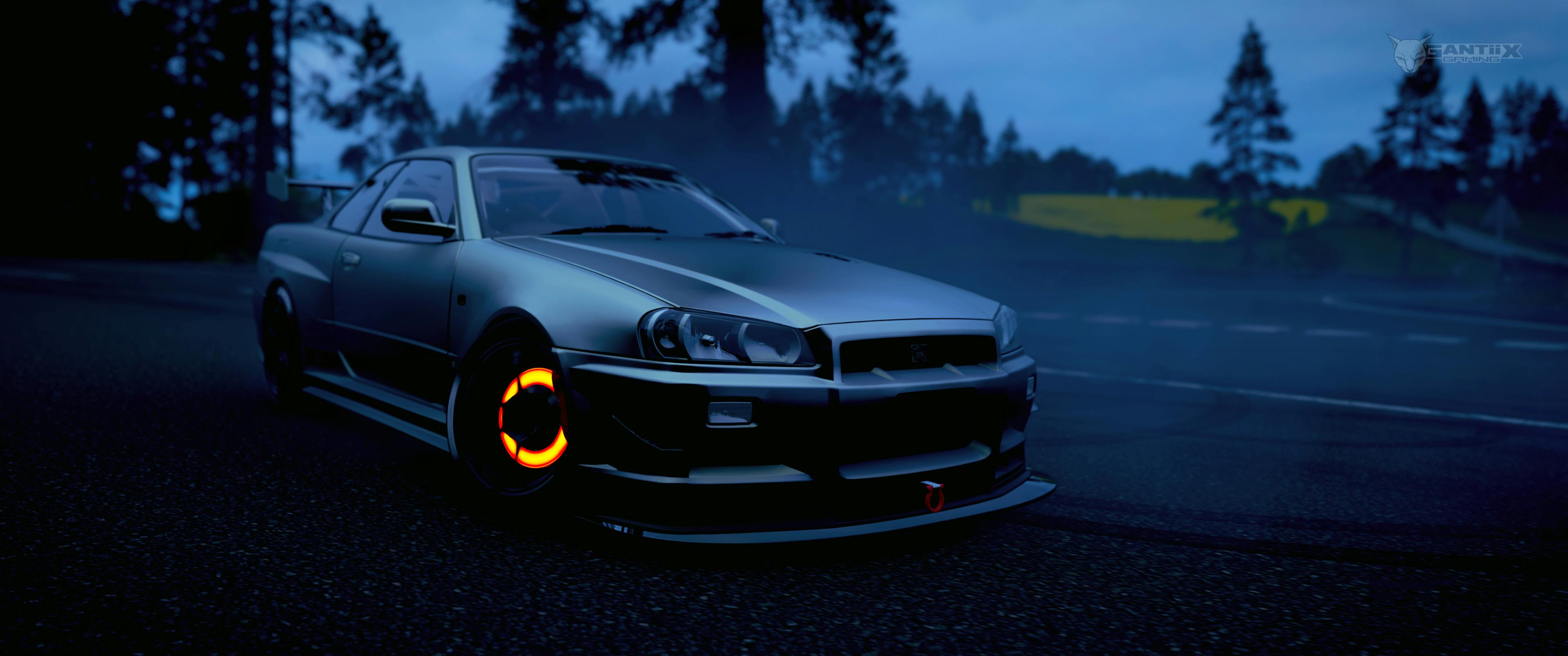 Nissan Skyline GT-R V-Spec II with hot brakes