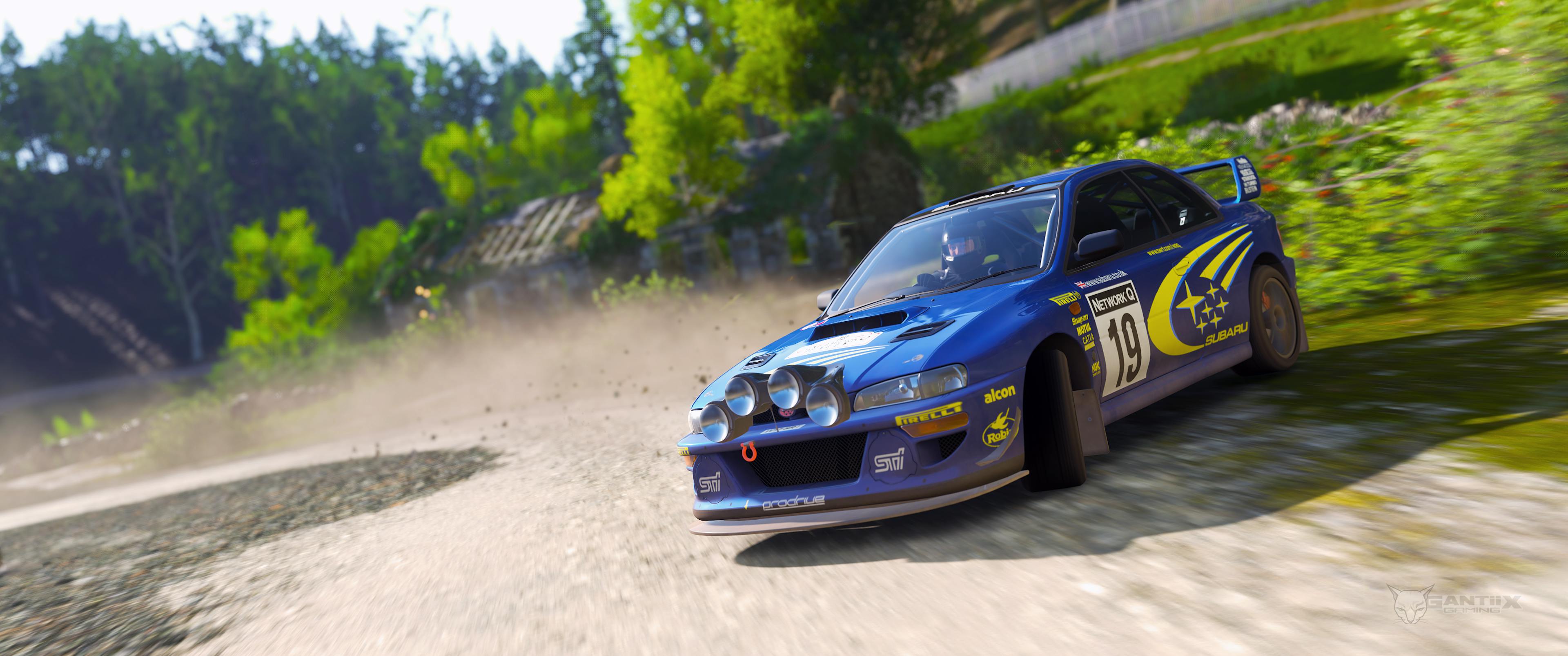 Subaru Impreza 22B STi dirt drift