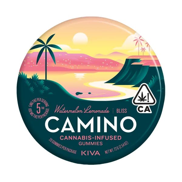 camino watermelon lemonade gummies package 