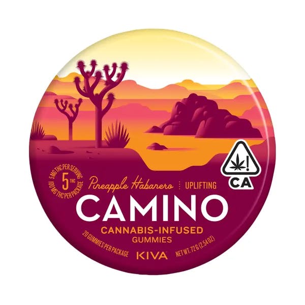 camino pineapple habanero gummies package