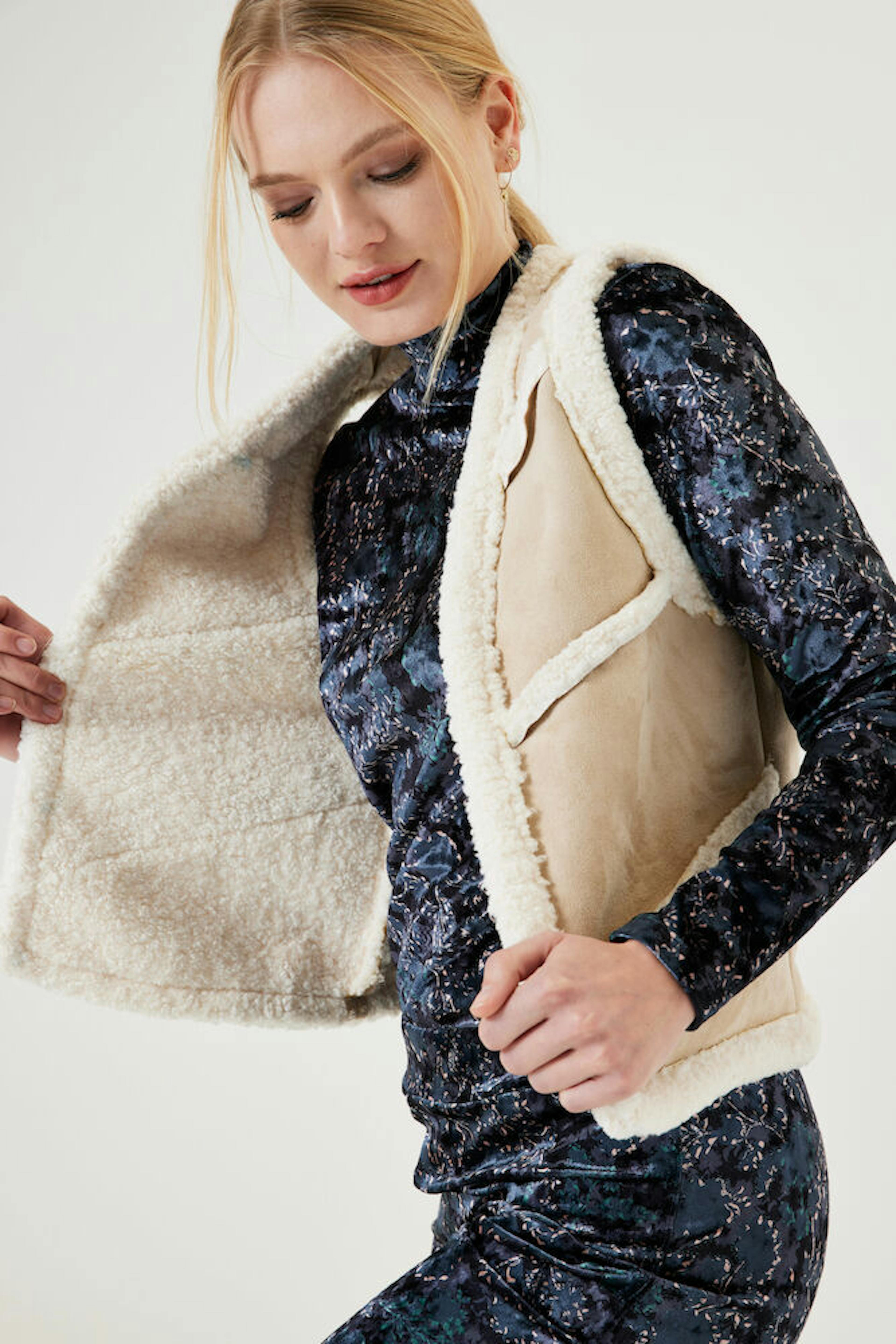top kerst velvet blauw