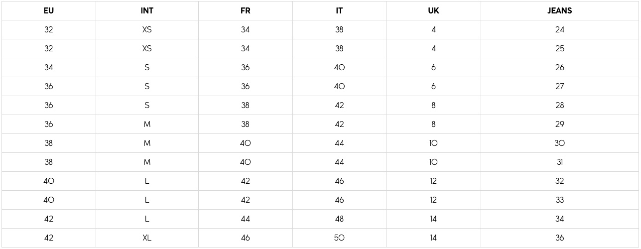 Garcia Size Chart GARCIA, the fashion brand with a denim heart