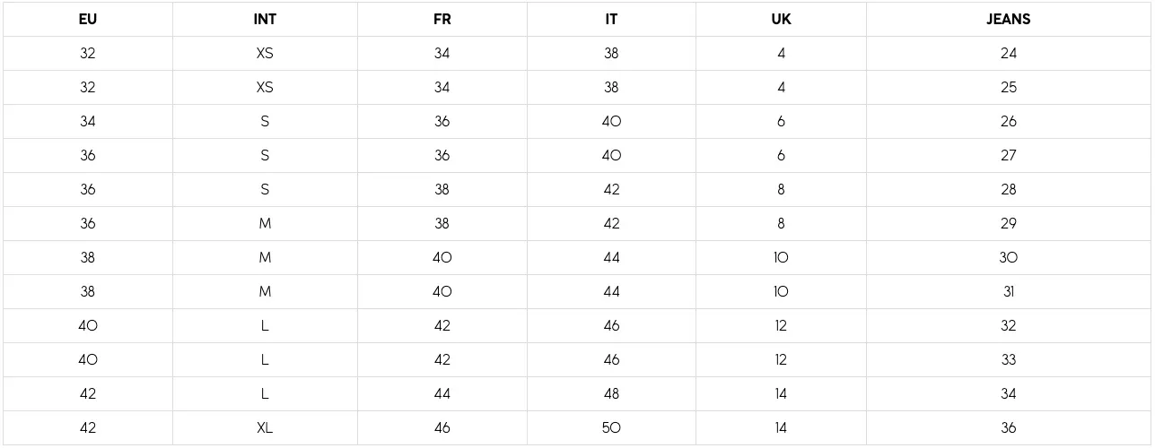 Garcia Size Chart GARCIA, the fashion brand with a denim heart