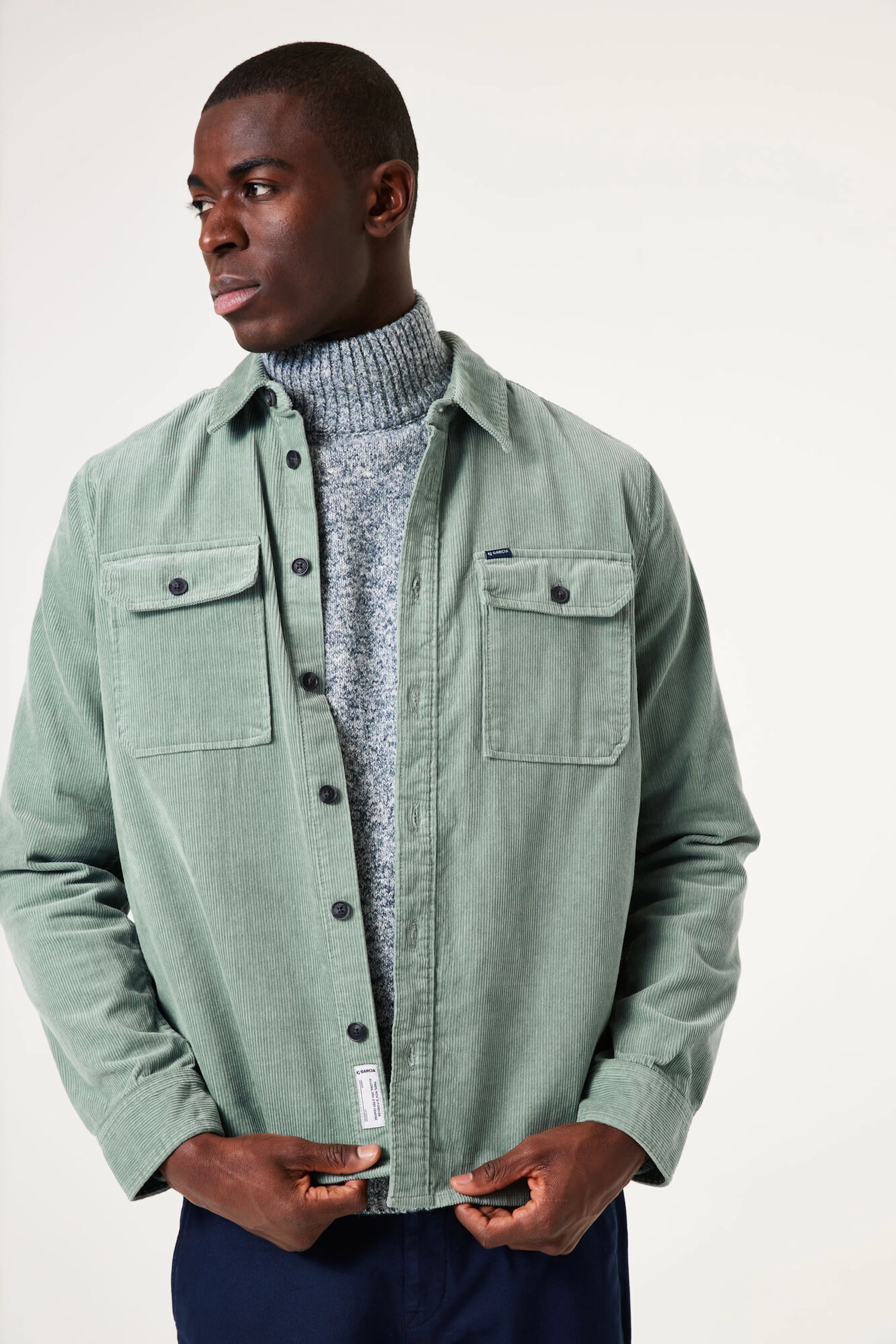 groen overshirt 