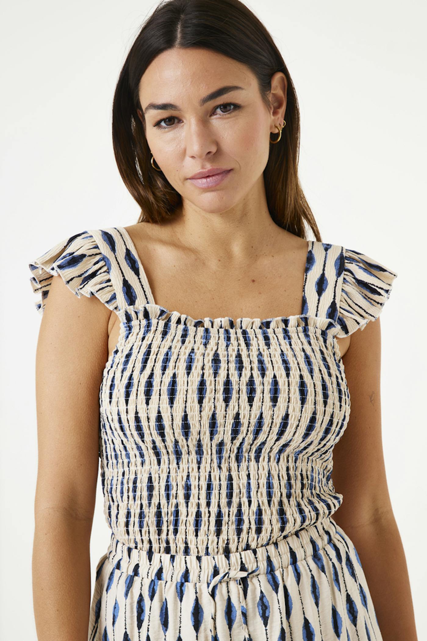 Top met print