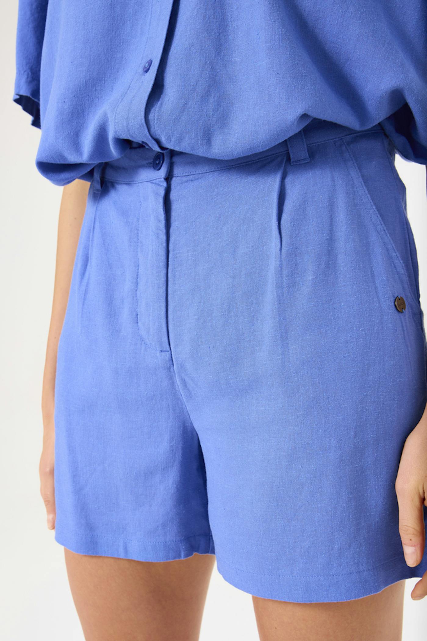 Blauwe short