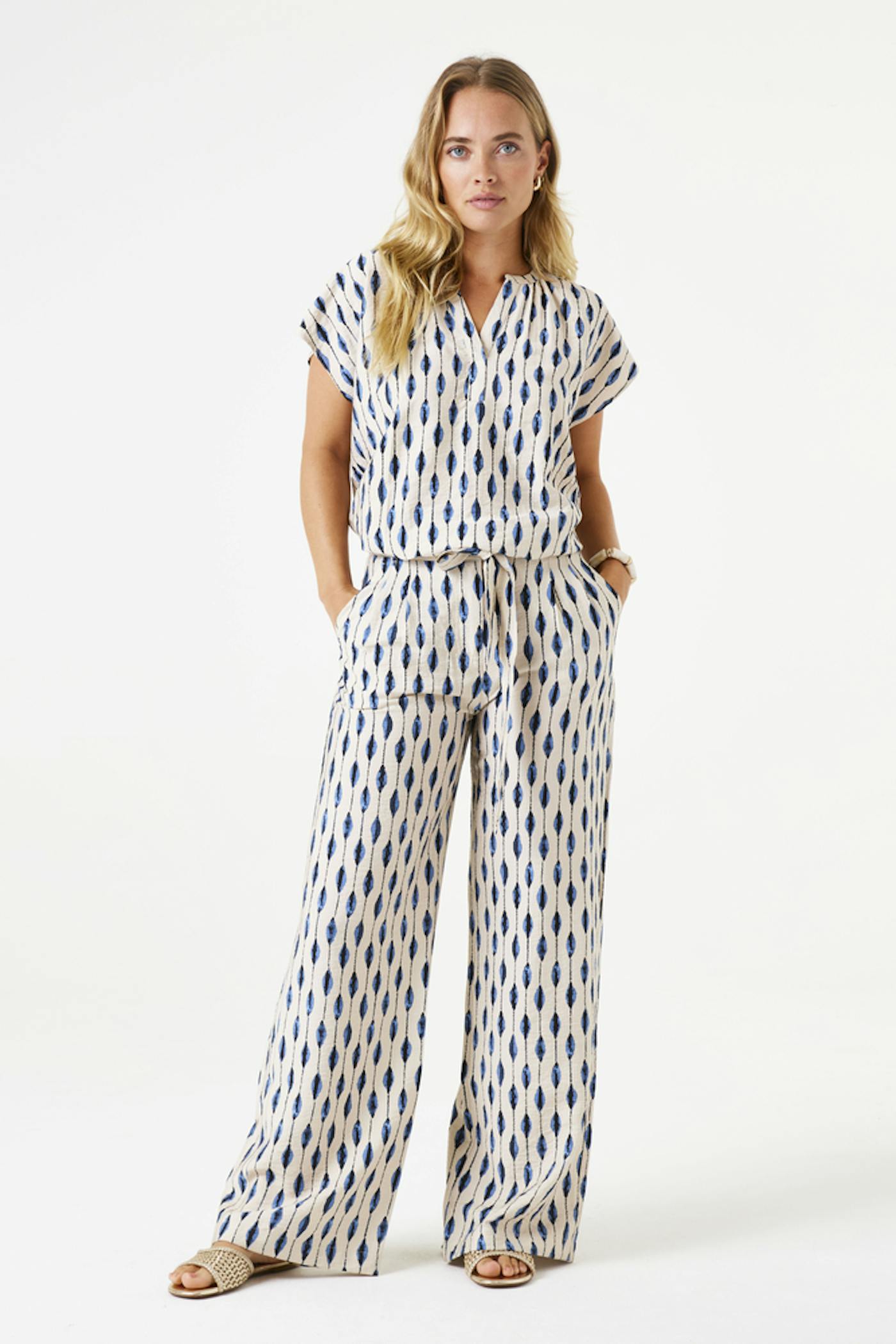 Broek met print