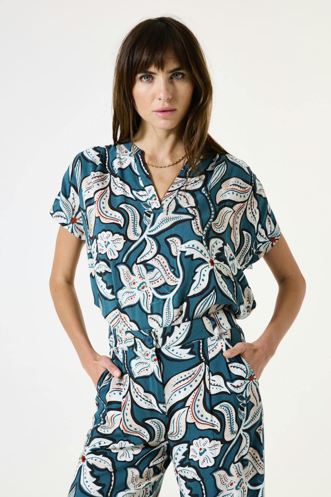 Blouse with print