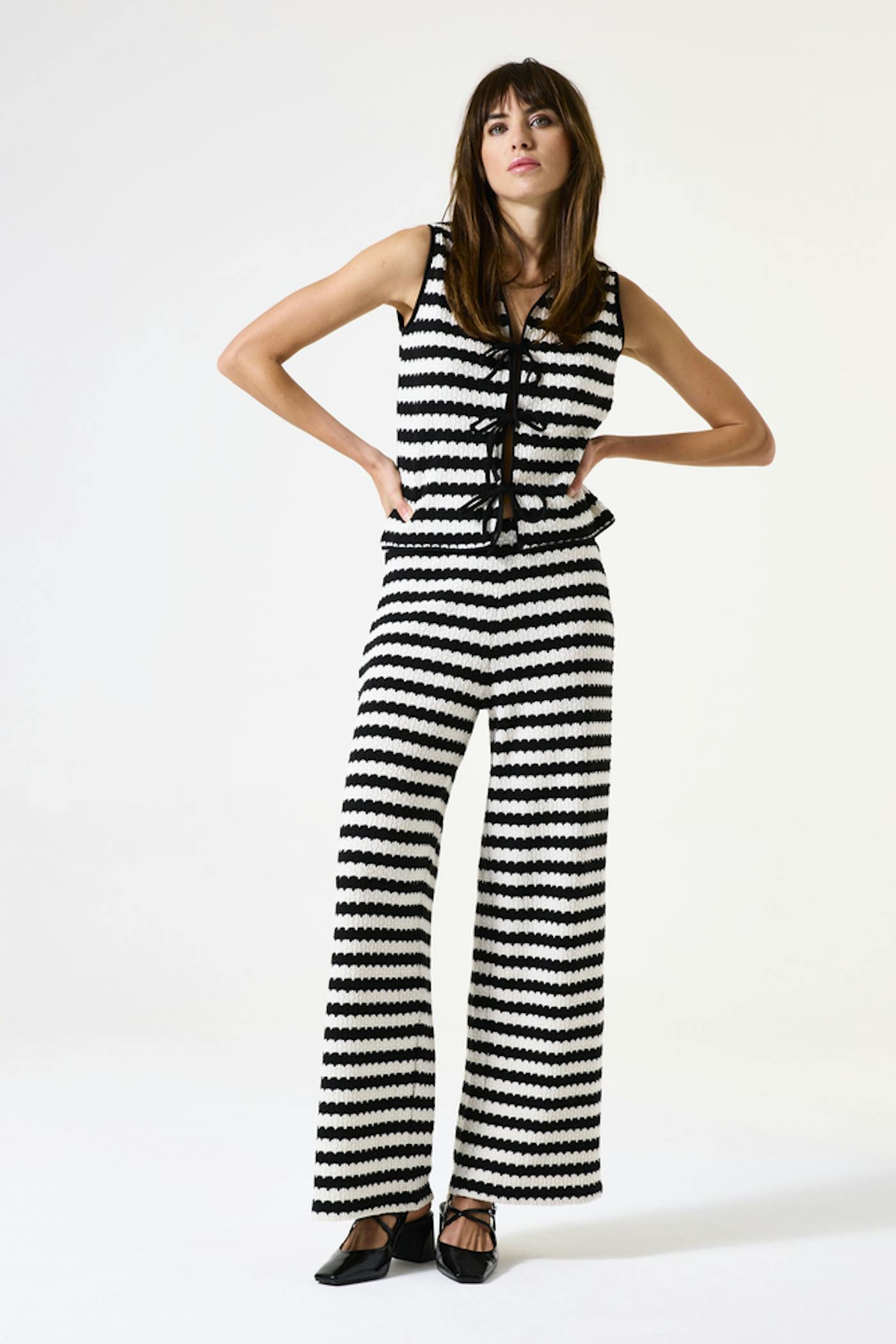 Striped trousers