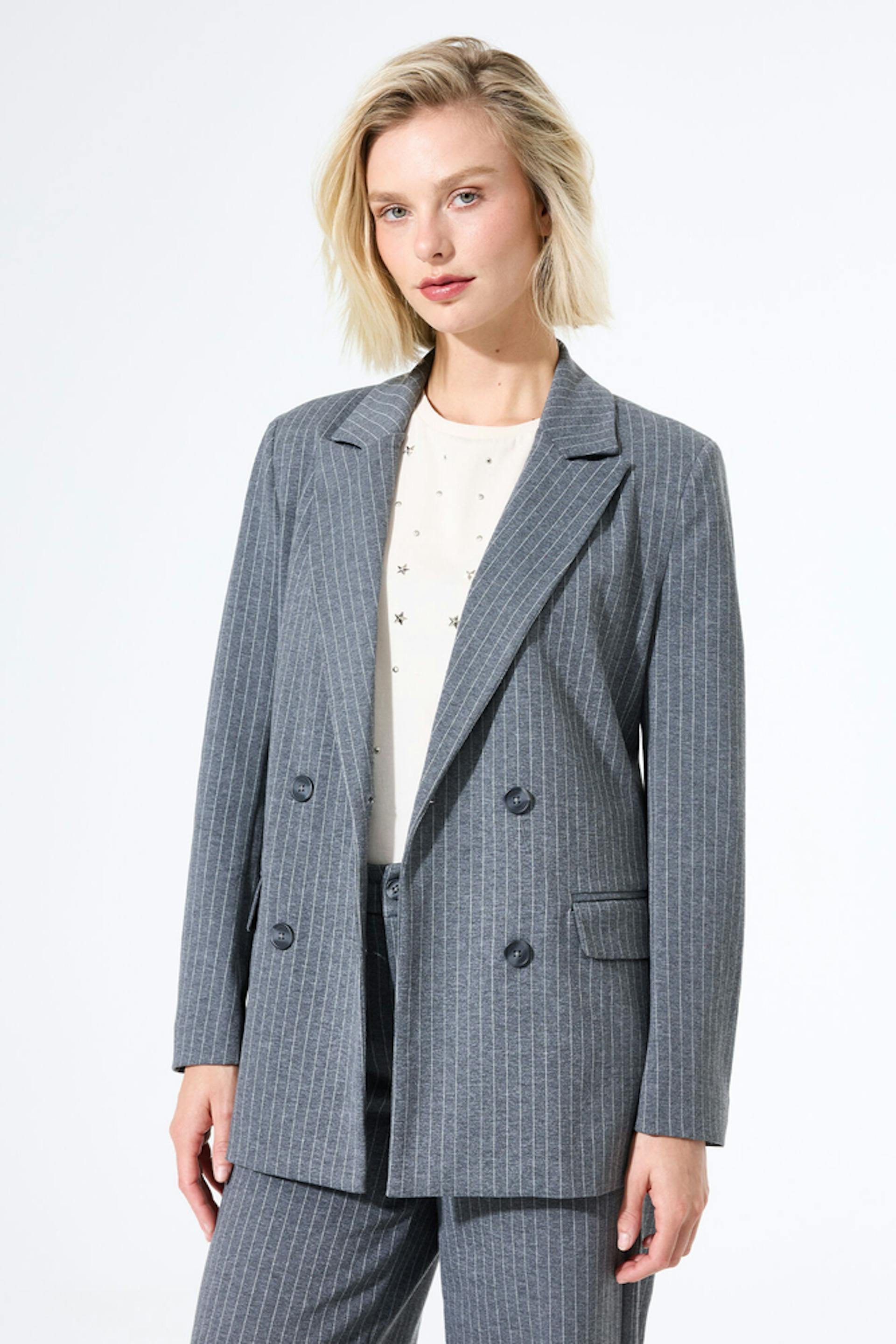 Gestreepte blazer