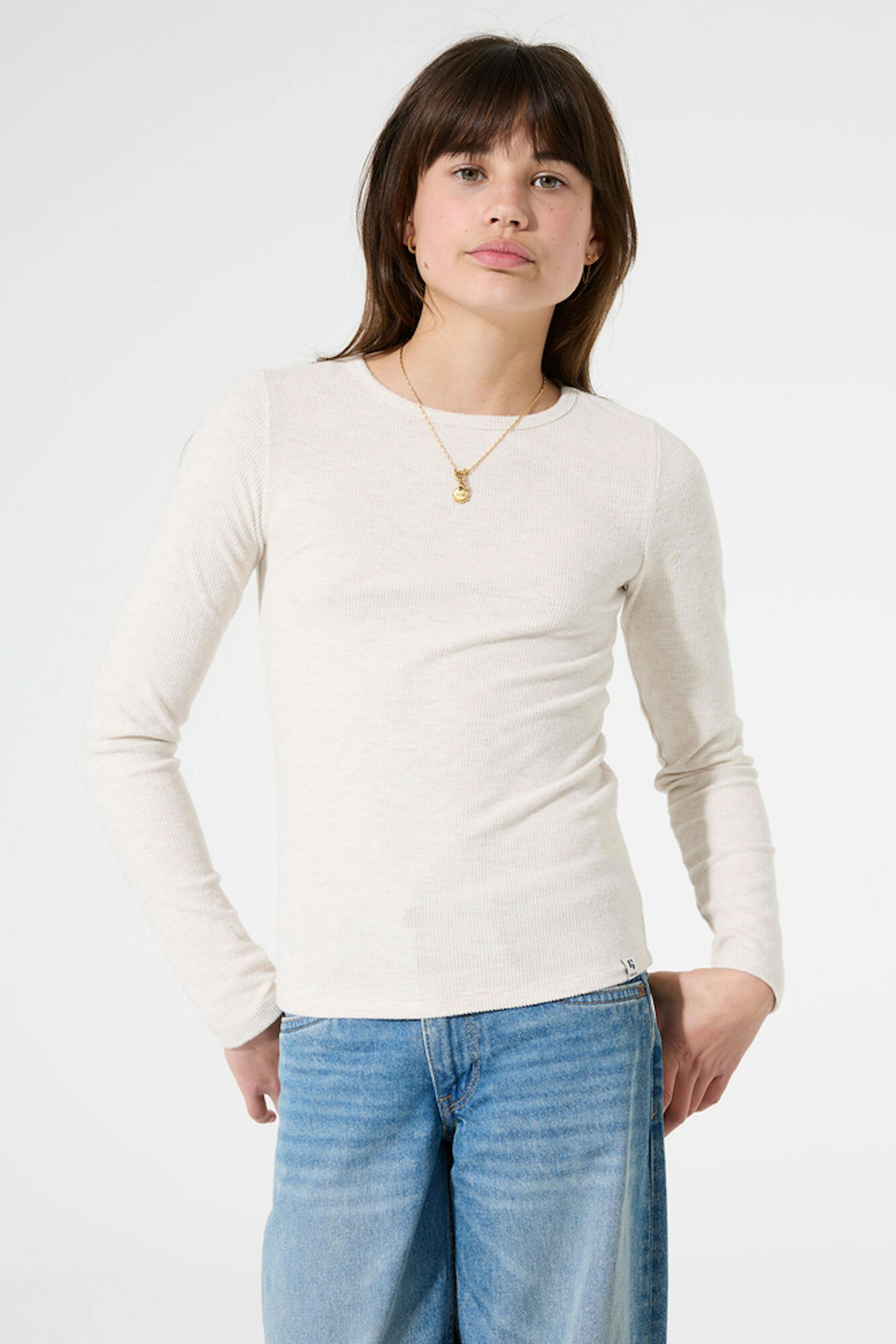 Gebroken witte longsleeve