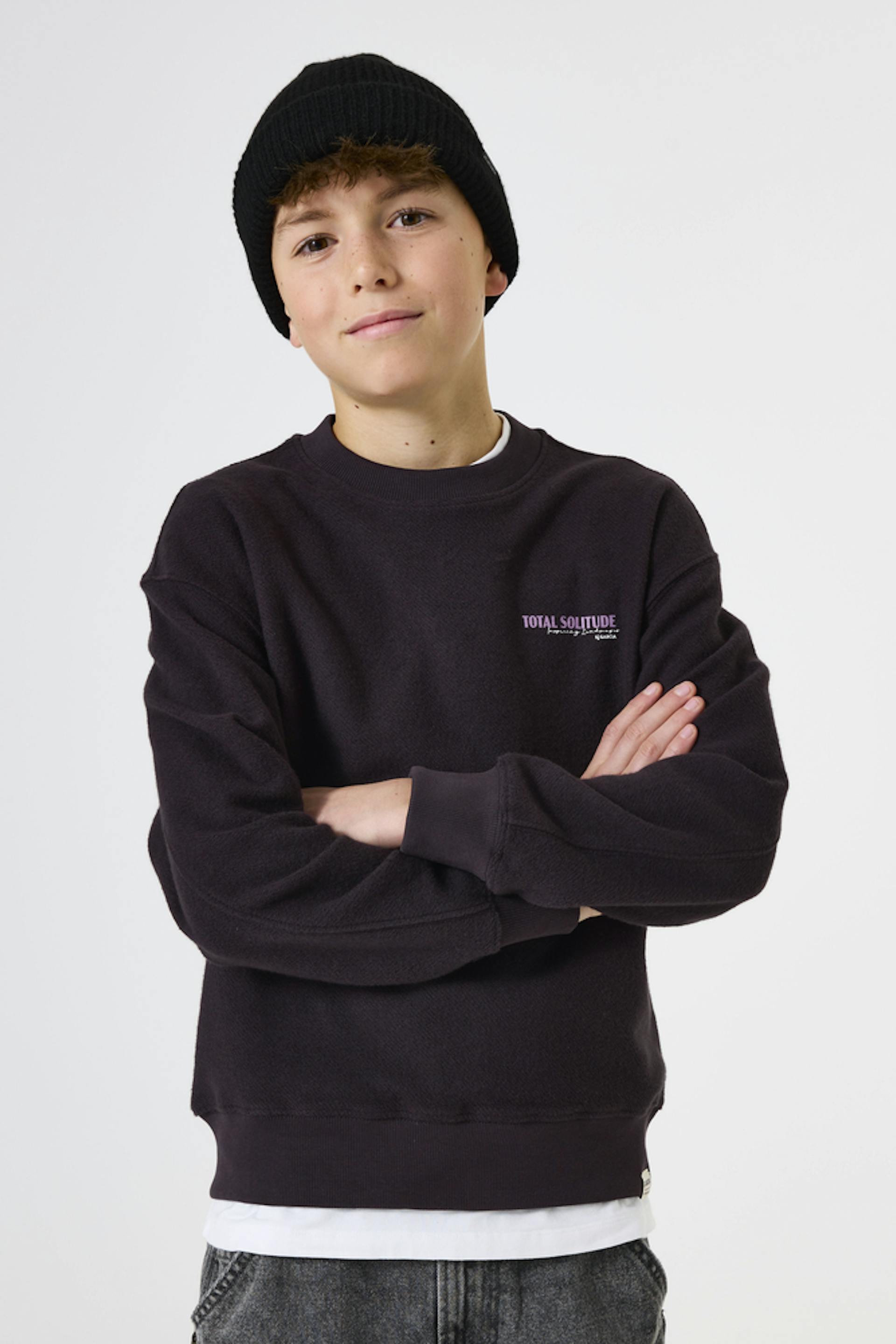 Donkerpaarse sweater