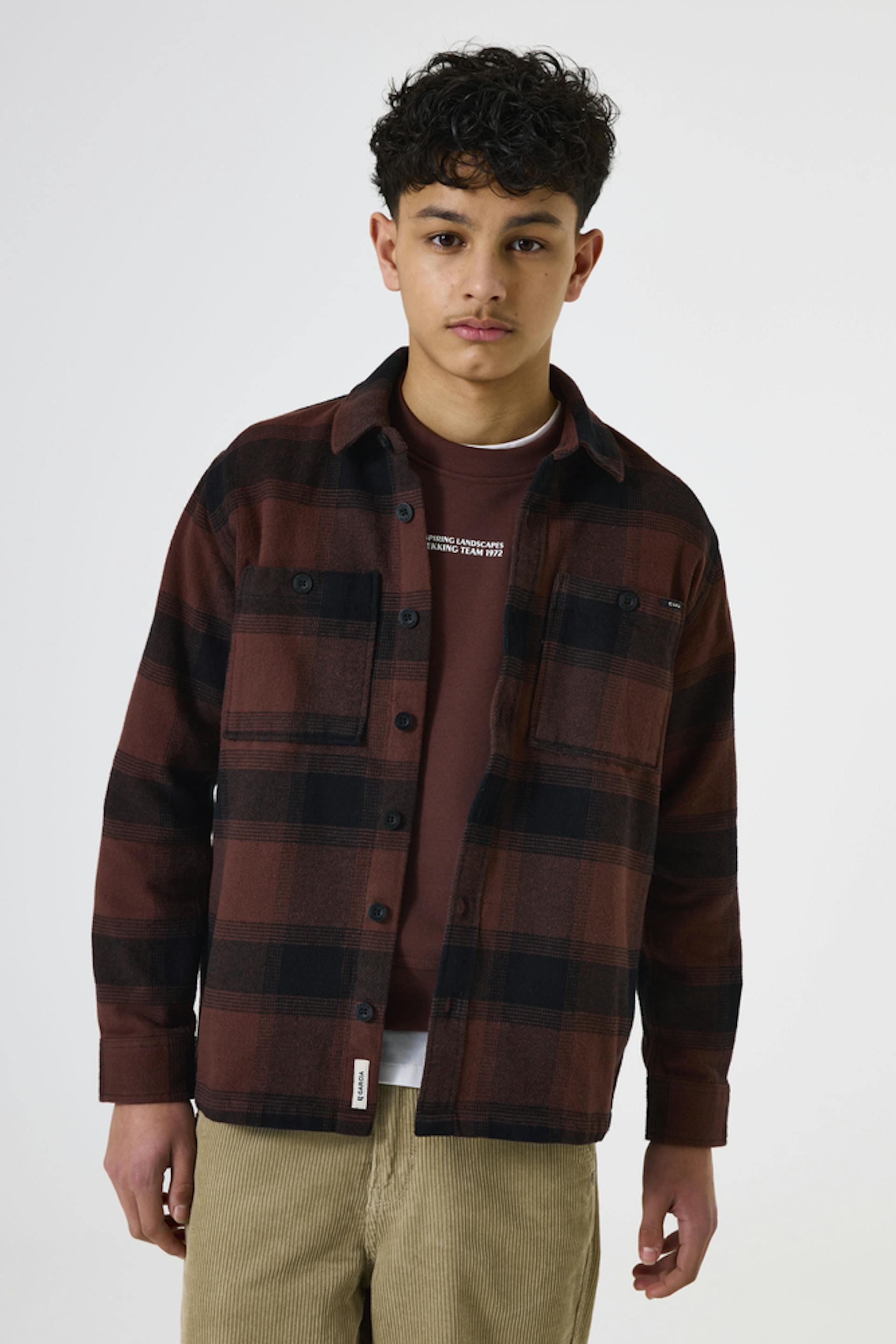 Geruite flanellen overshirt