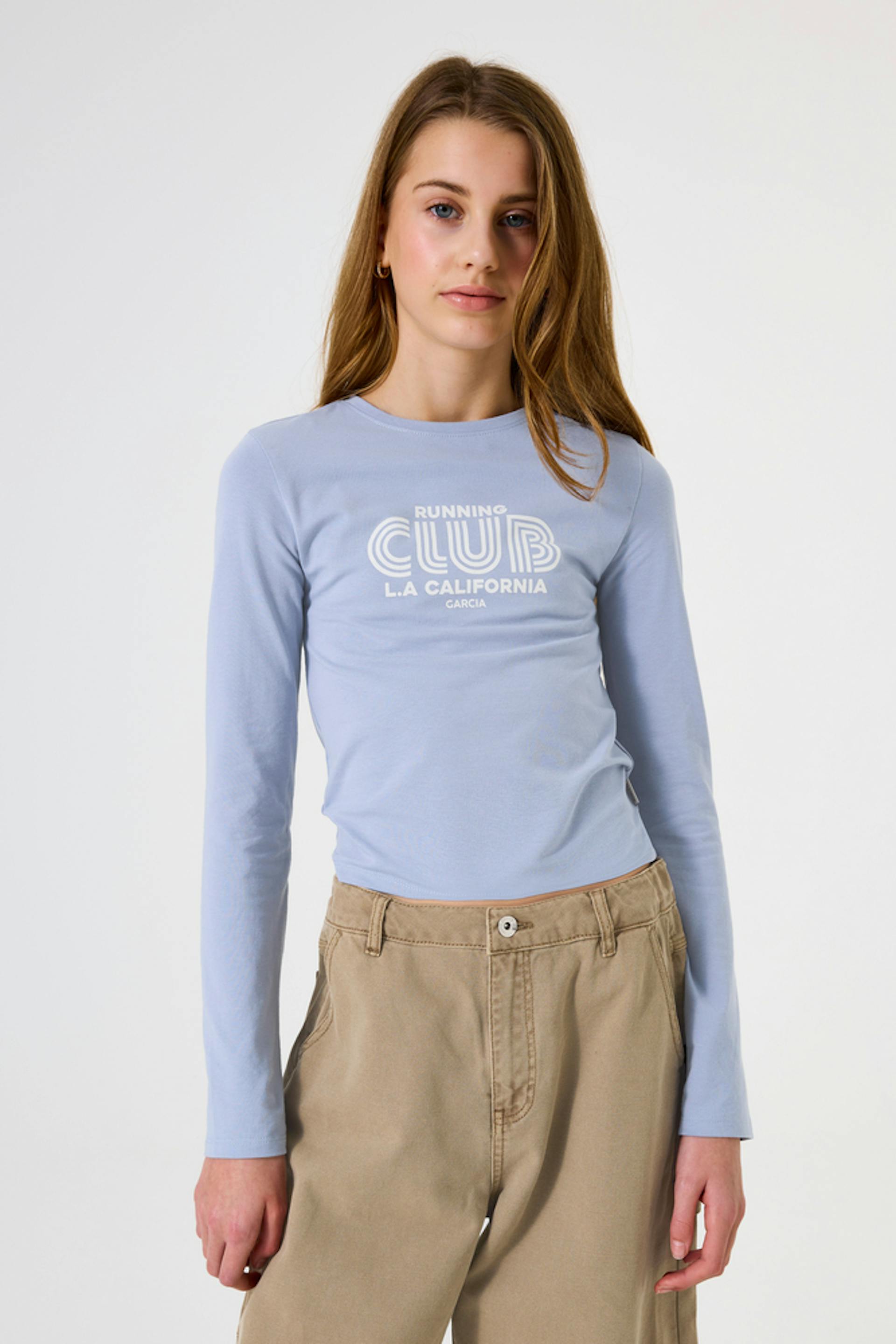 Lichtblauwe longsleeve