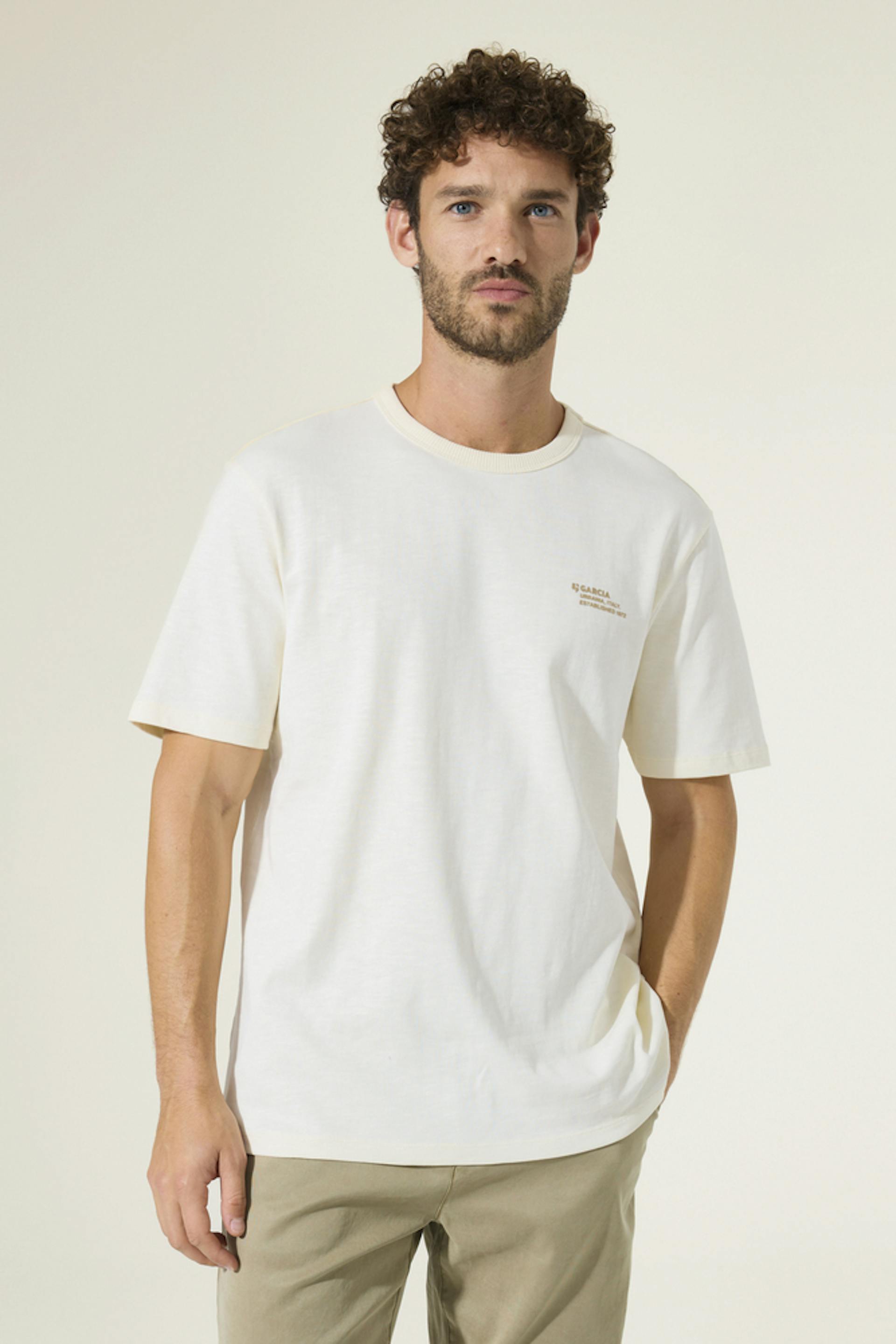 T-shirt blanc cassé