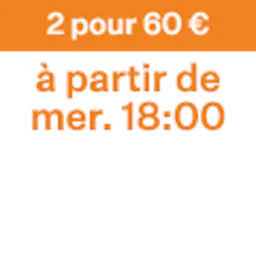 À partir de mercredi 18:00: 2 jeans pour 60 €