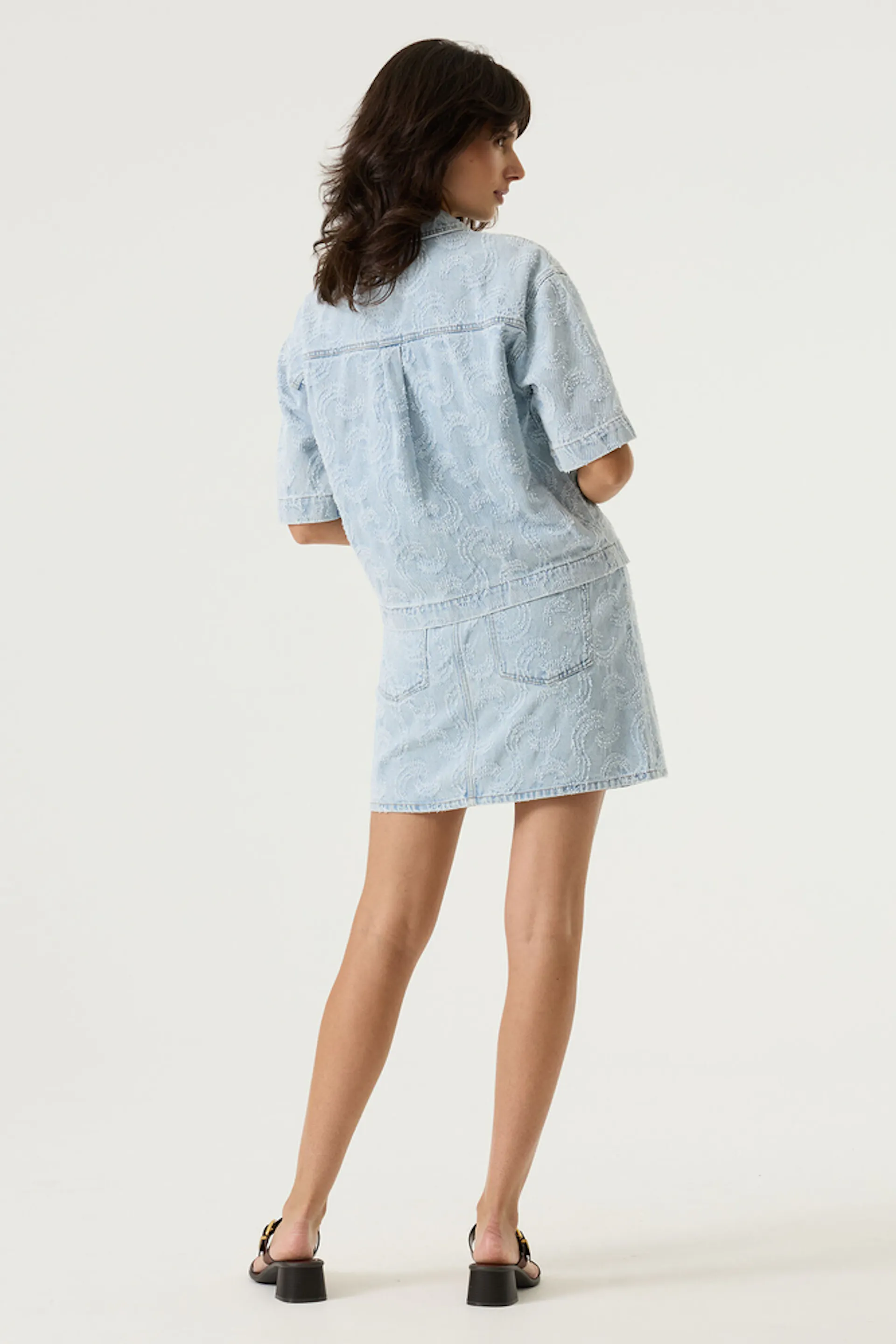 Jupe en denim - Usé clair