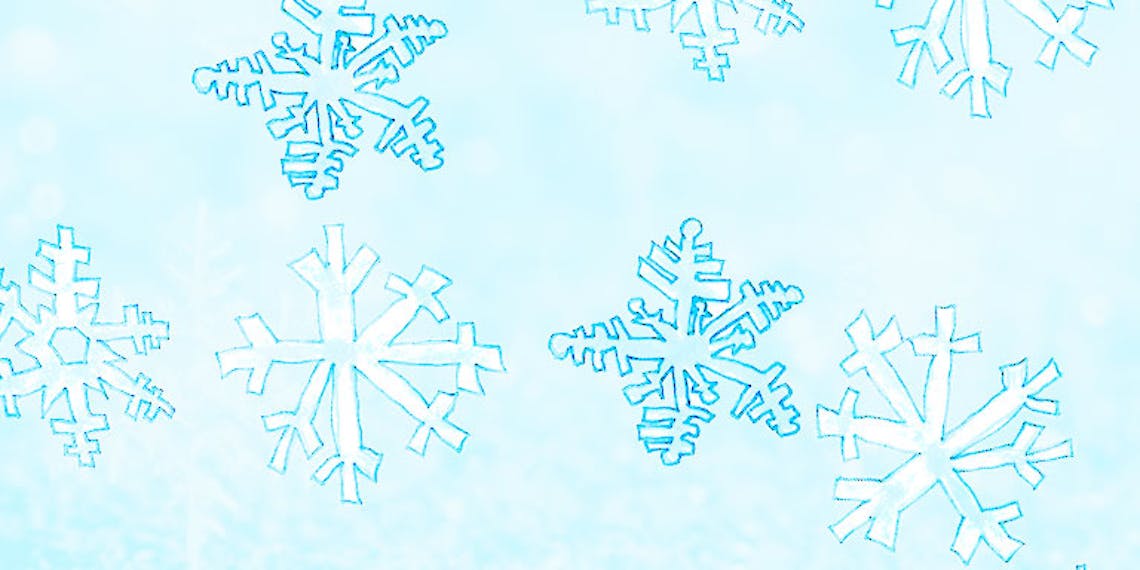 Garitma, fondo de pantalla para celular patrón copos de nieve, dibujo marcador sobre papel